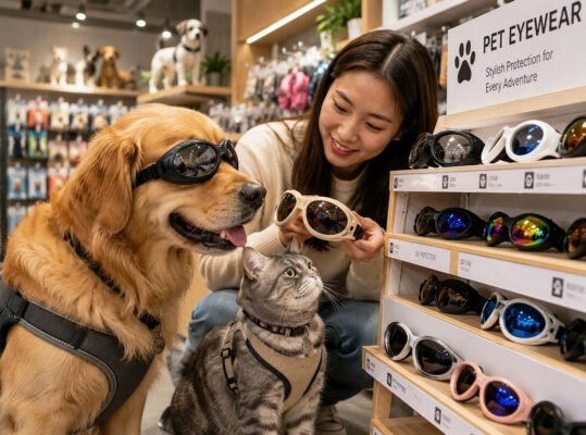 Lưu ý chọn kính cho chó mèo 
